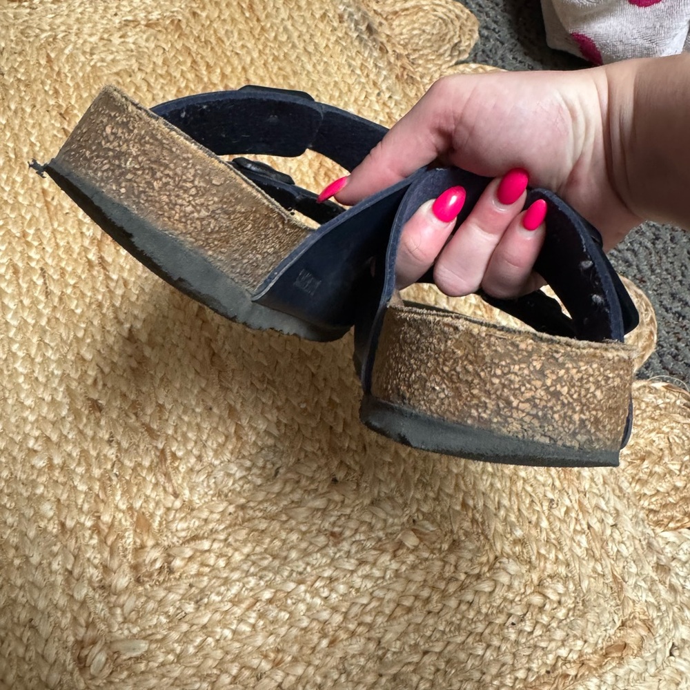 Navy Blue Arizona Birkenstock Sandals size 40 / 9 - Picture 3 of 4